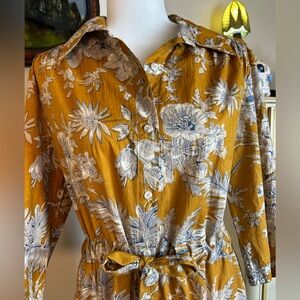 Floral Button-Up Dress